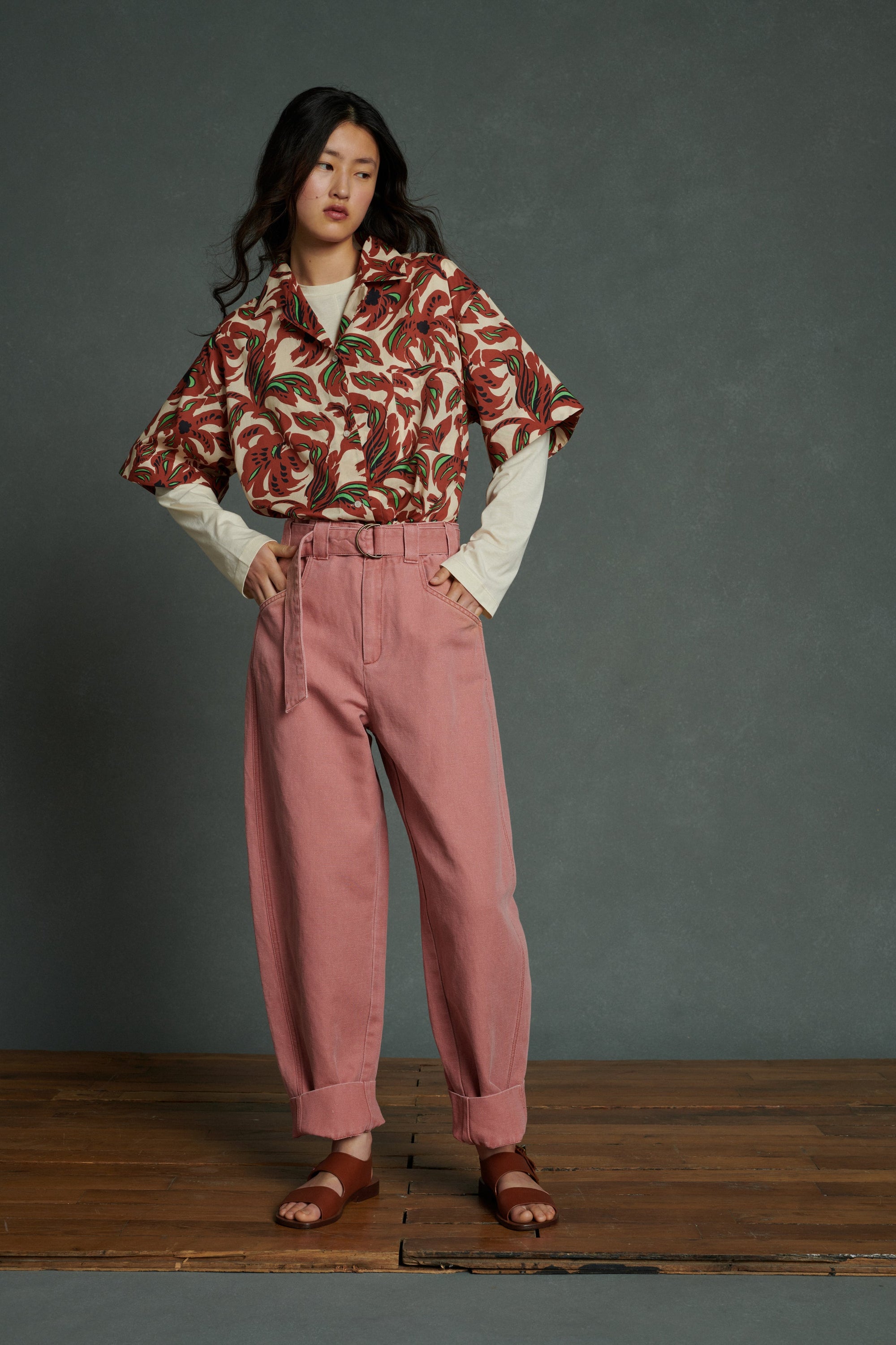 TERRE BATTUE/VERT BLOUSE ALEXANDRE
