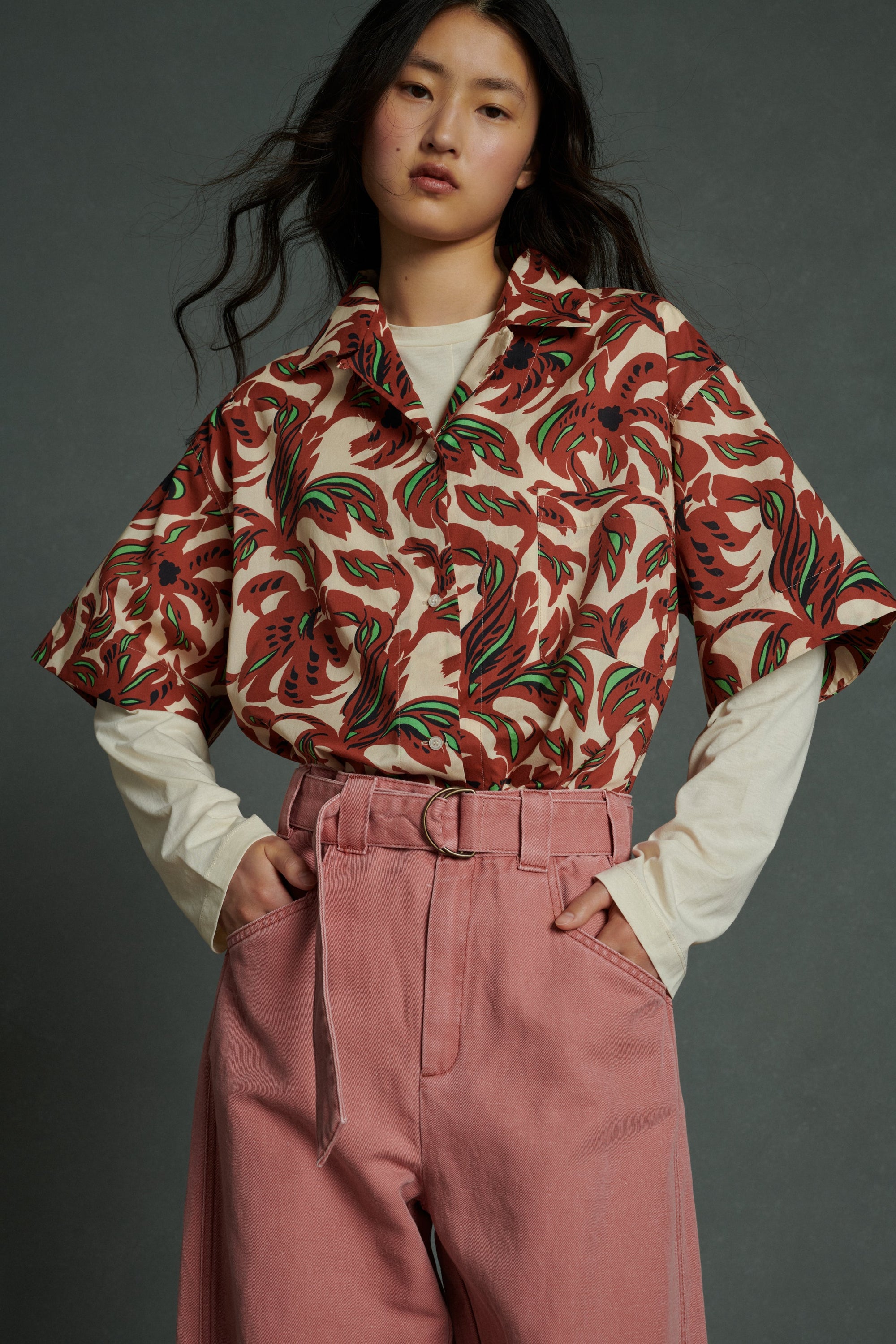 TERRE BATTUE/VERT BLOUSE ALEXANDRE