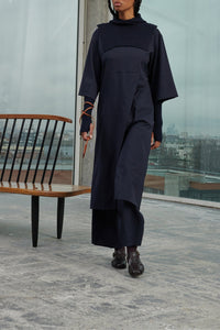 NAVY ROBE CHAINE & TRAME VERCORS