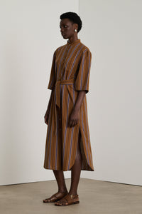 NOISETTE/VIOLET ROBE CHAINE & TRAME DEAUVILLE