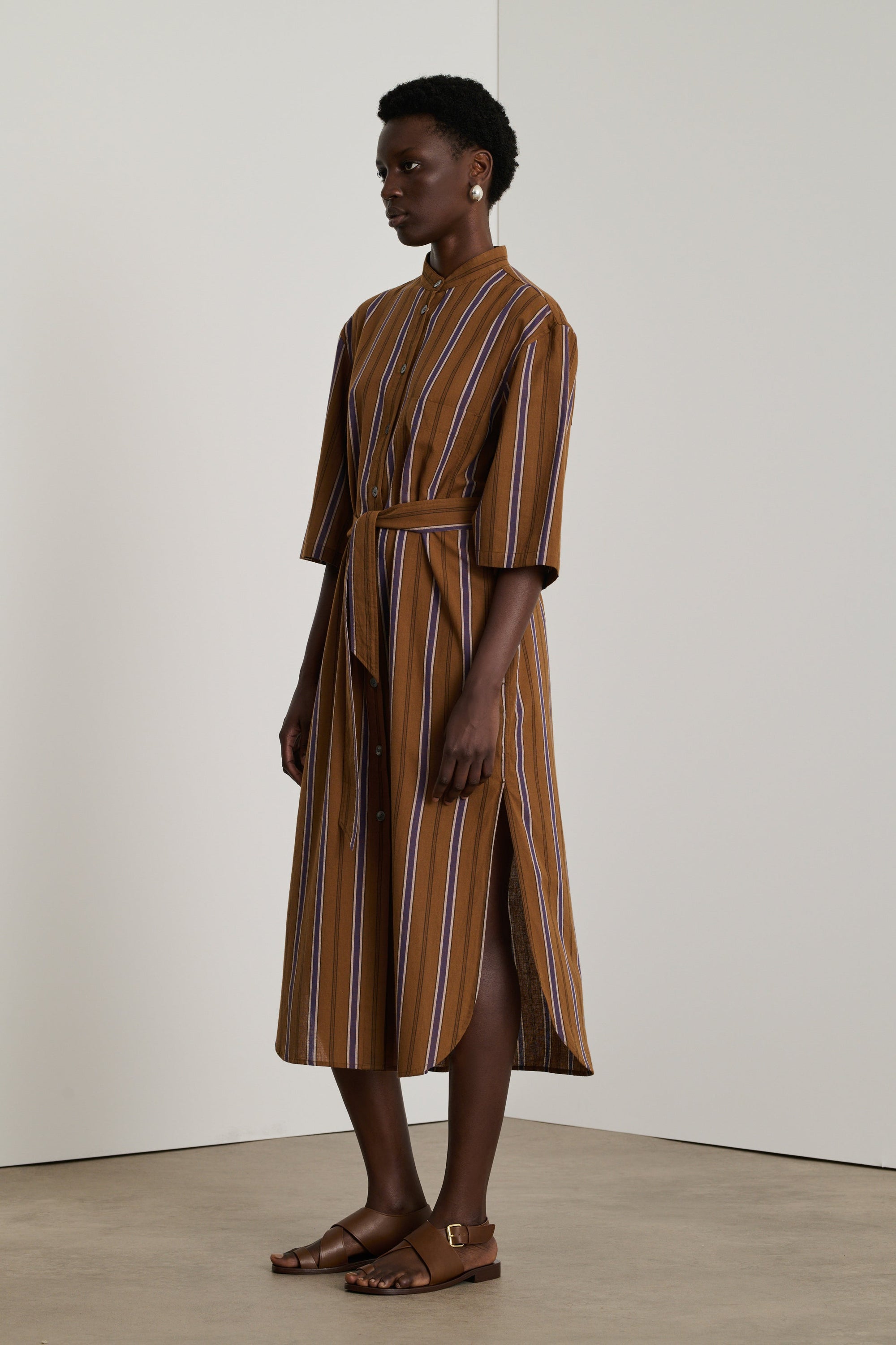 NOISETTE/VIOLET ROBE CHAINE & TRAME DEAUVILLE