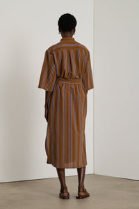 NOISETTE/VIOLET ROBE CHAINE & TRAME DEAUVILLE
