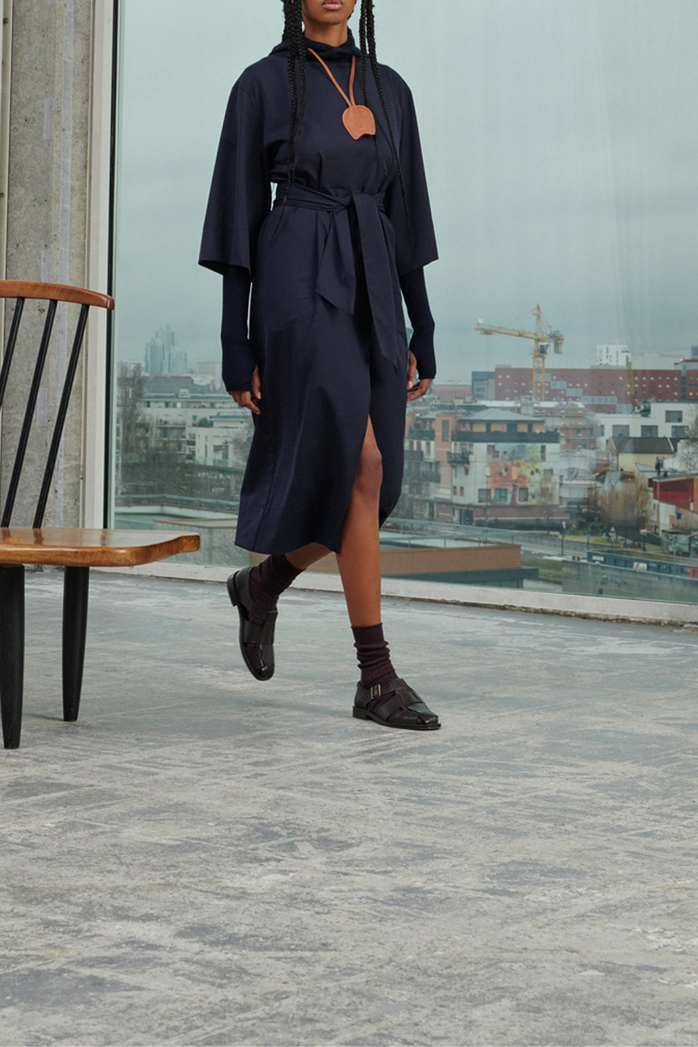 NAVY ROBE CHAINE & TRAME VERCORS
