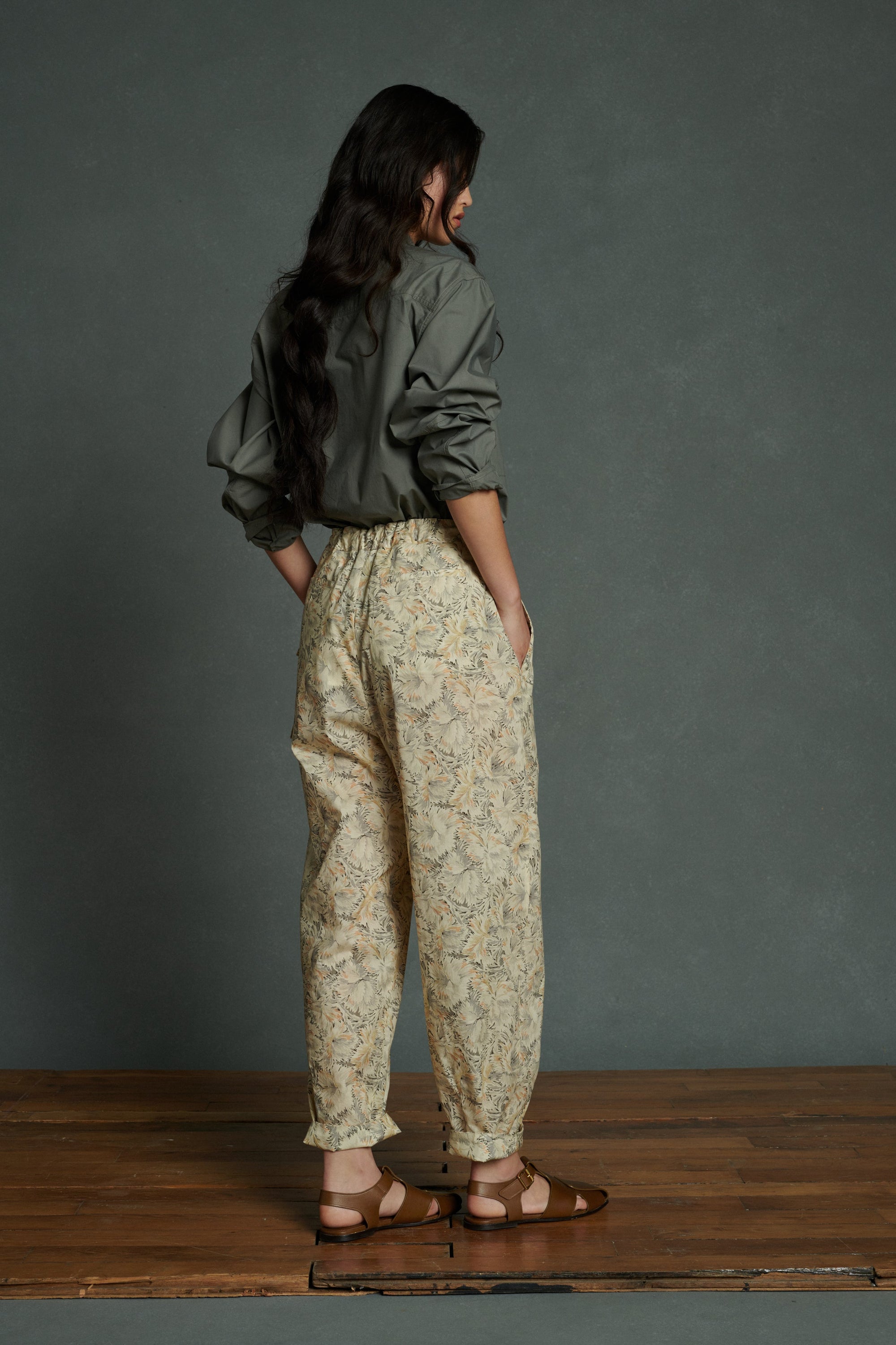 BEIGE/GRIS PANTALON ANDREAS