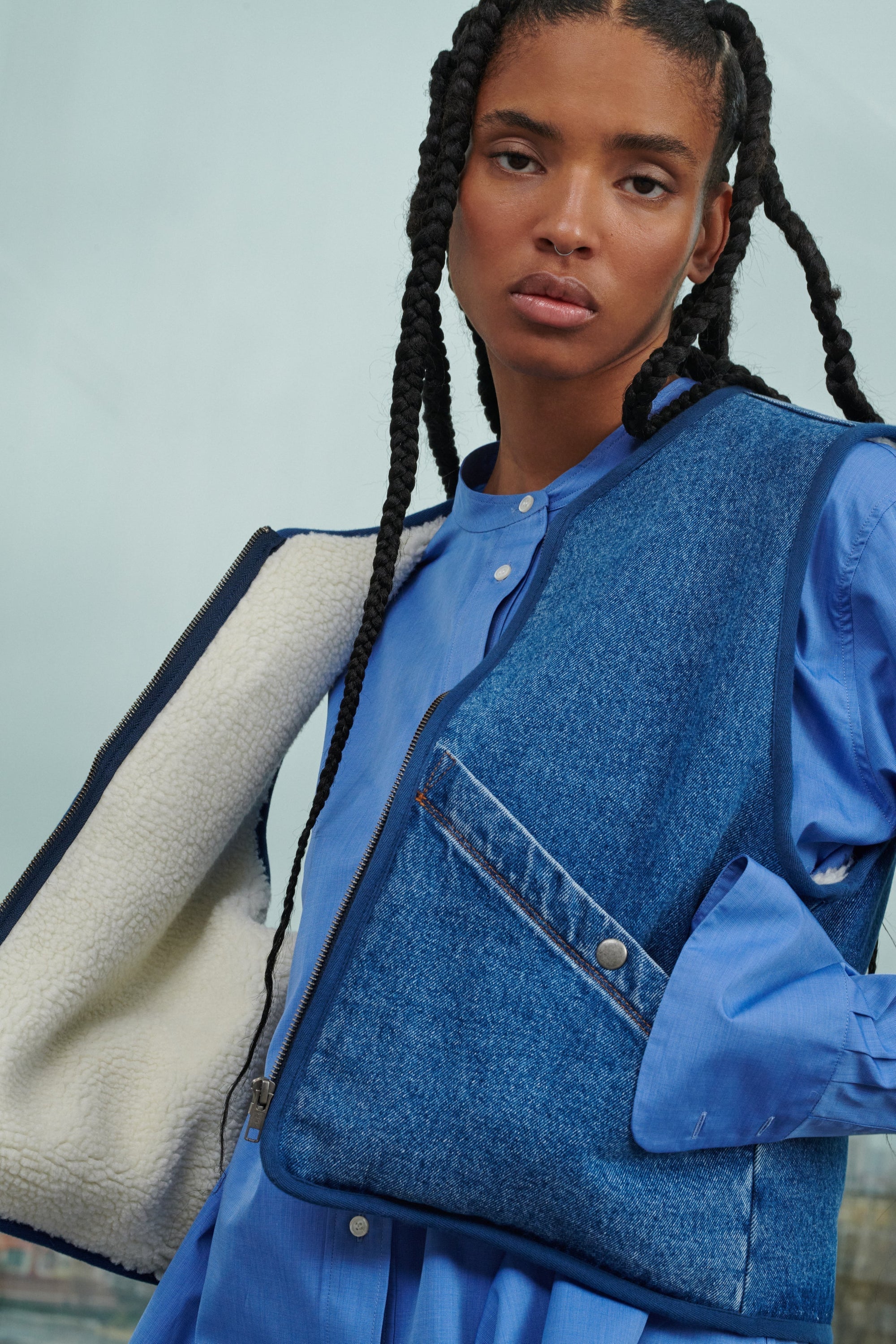 DENIM BLEU DELAVE BLOUSON SIMON