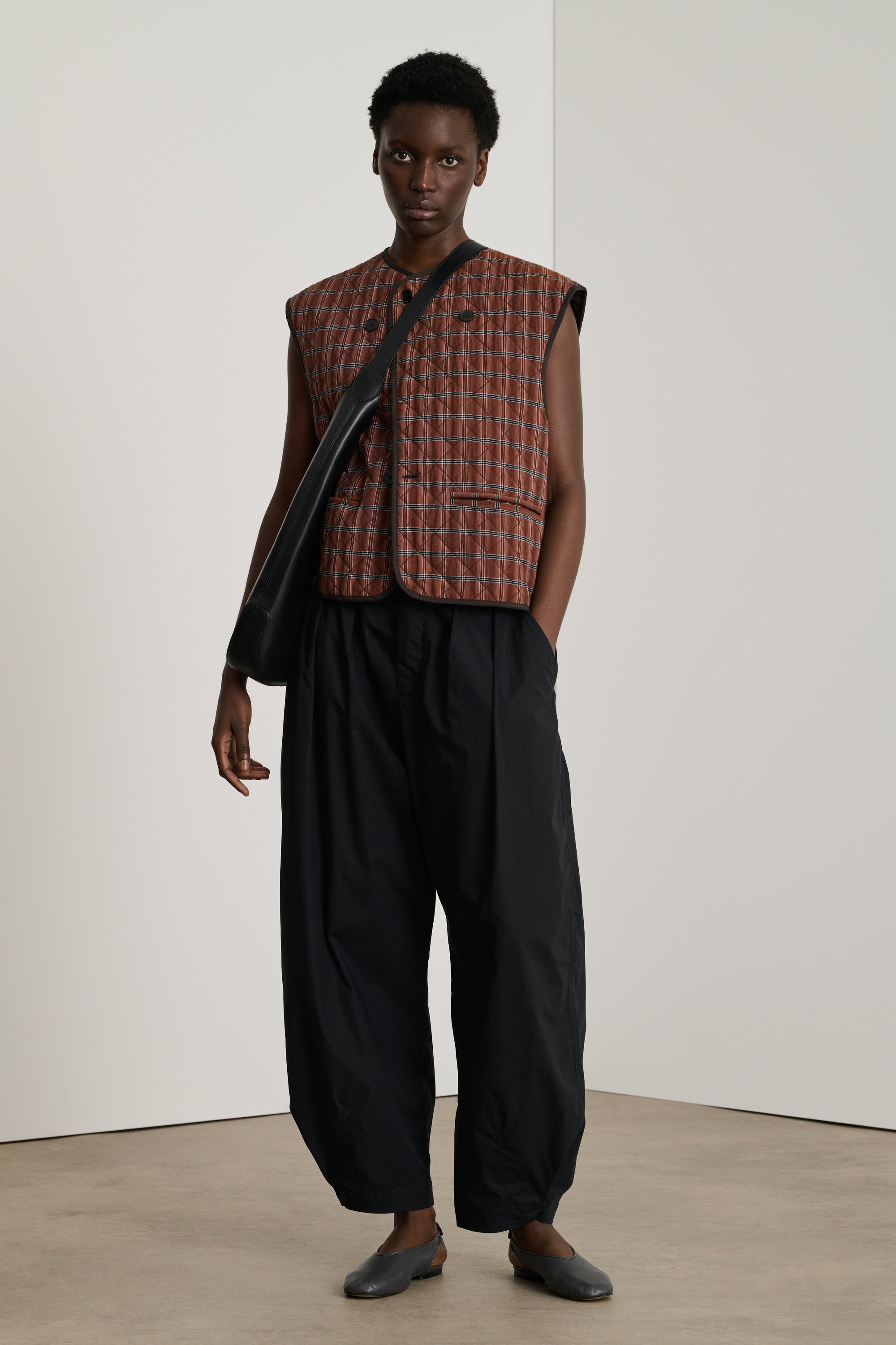 MARRON/NOIR BLOUSON ANEMONE
