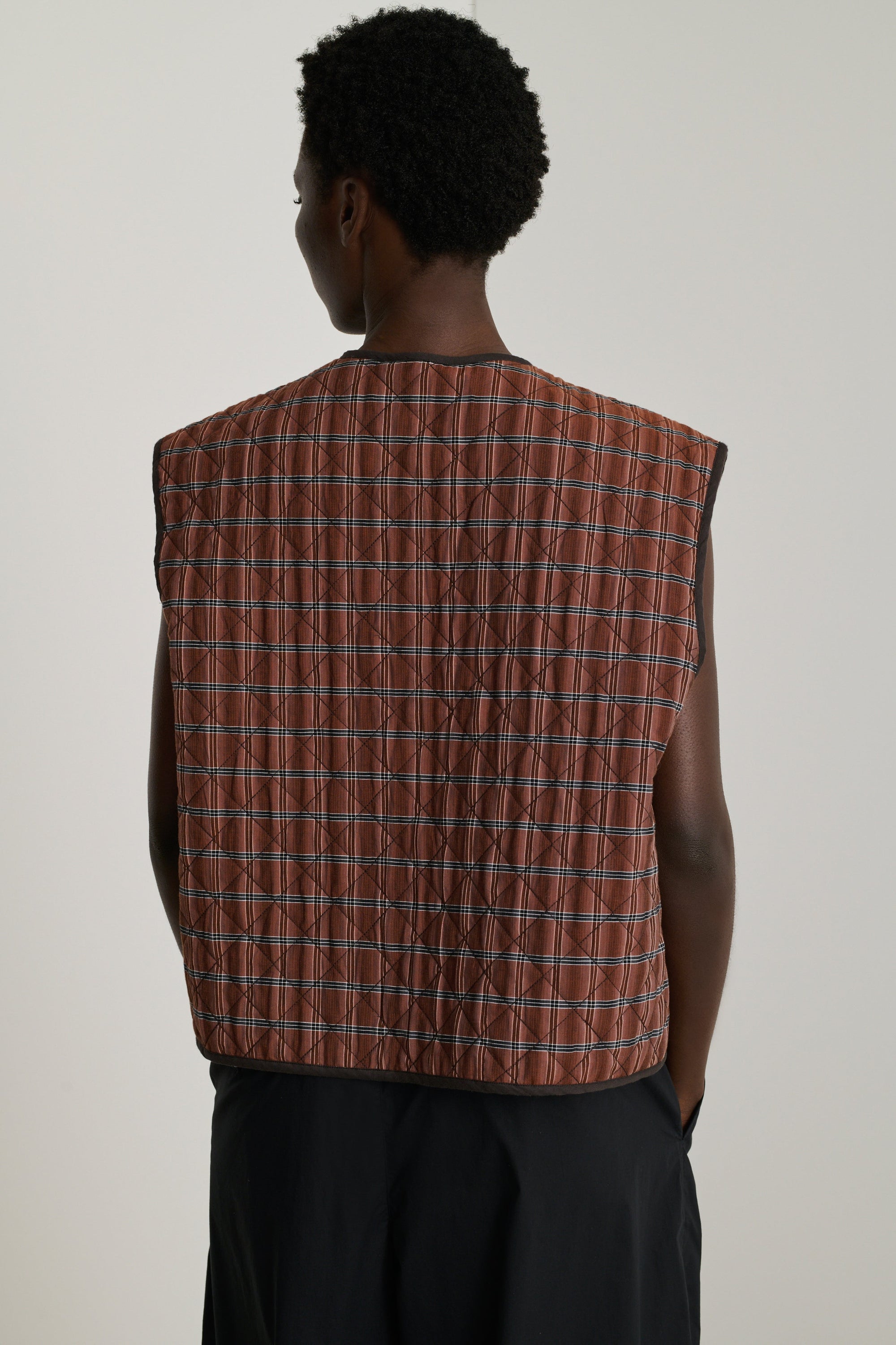 MARRON/NOIR BLOUSON ANEMONE