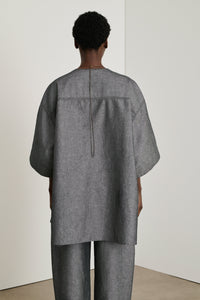 NOIR/ECRU BLOUSE DIVA