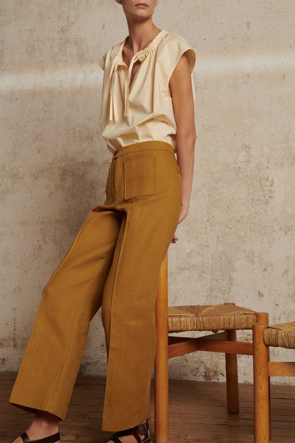 CREME BLOUSE TANGER