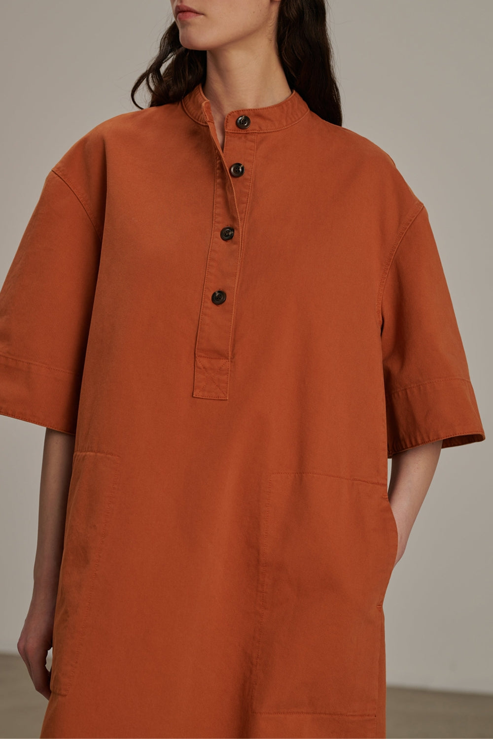 ORANGE ROBE CHAINE & TRAME BROOK