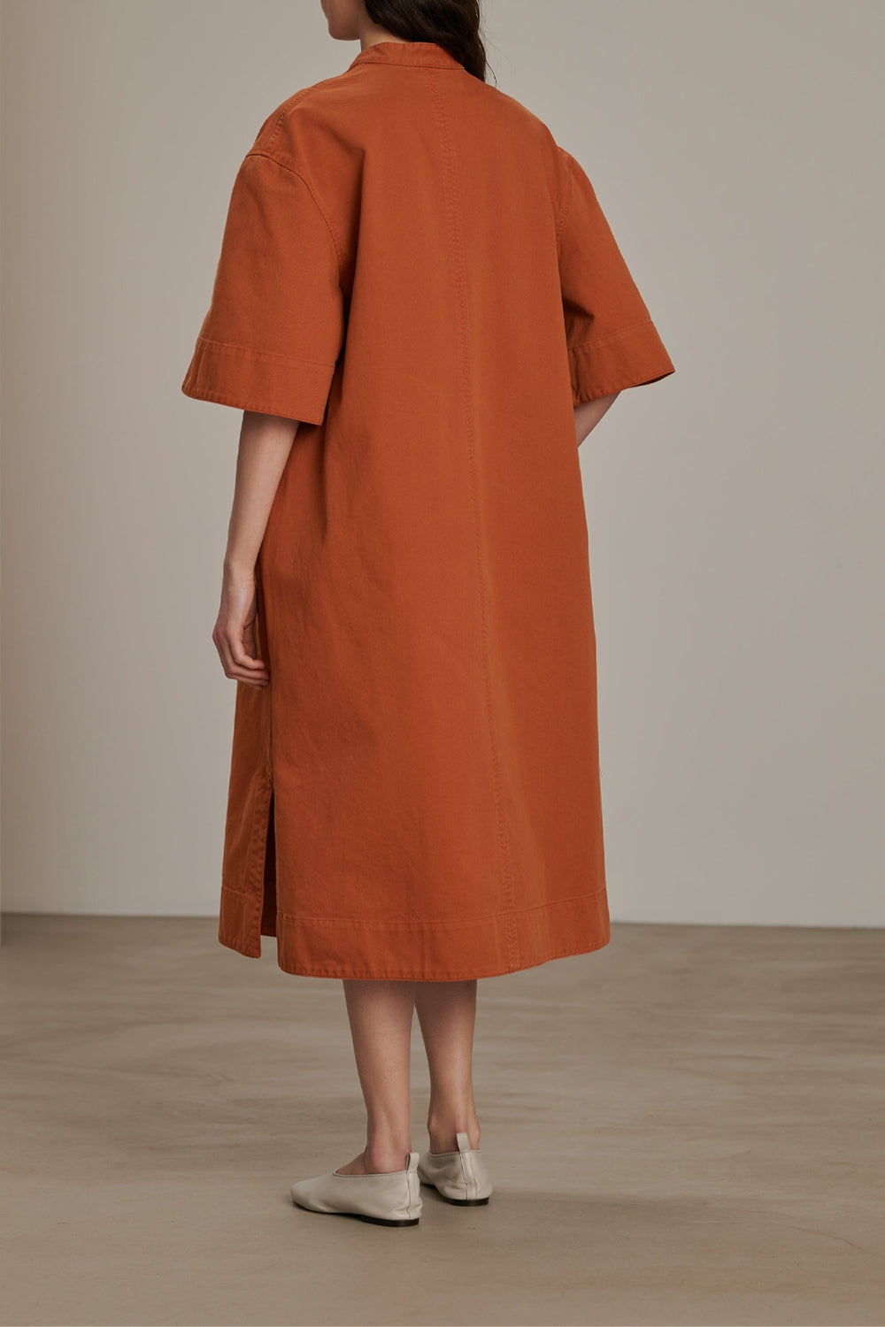 ORANGE ROBE CHAINE & TRAME BROOK