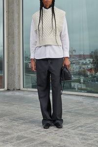 GRIS CHINE FONCE PANTALON VIVIAN