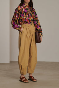 NOISETTE/FUCHSIA BLOUSE CALYPSO