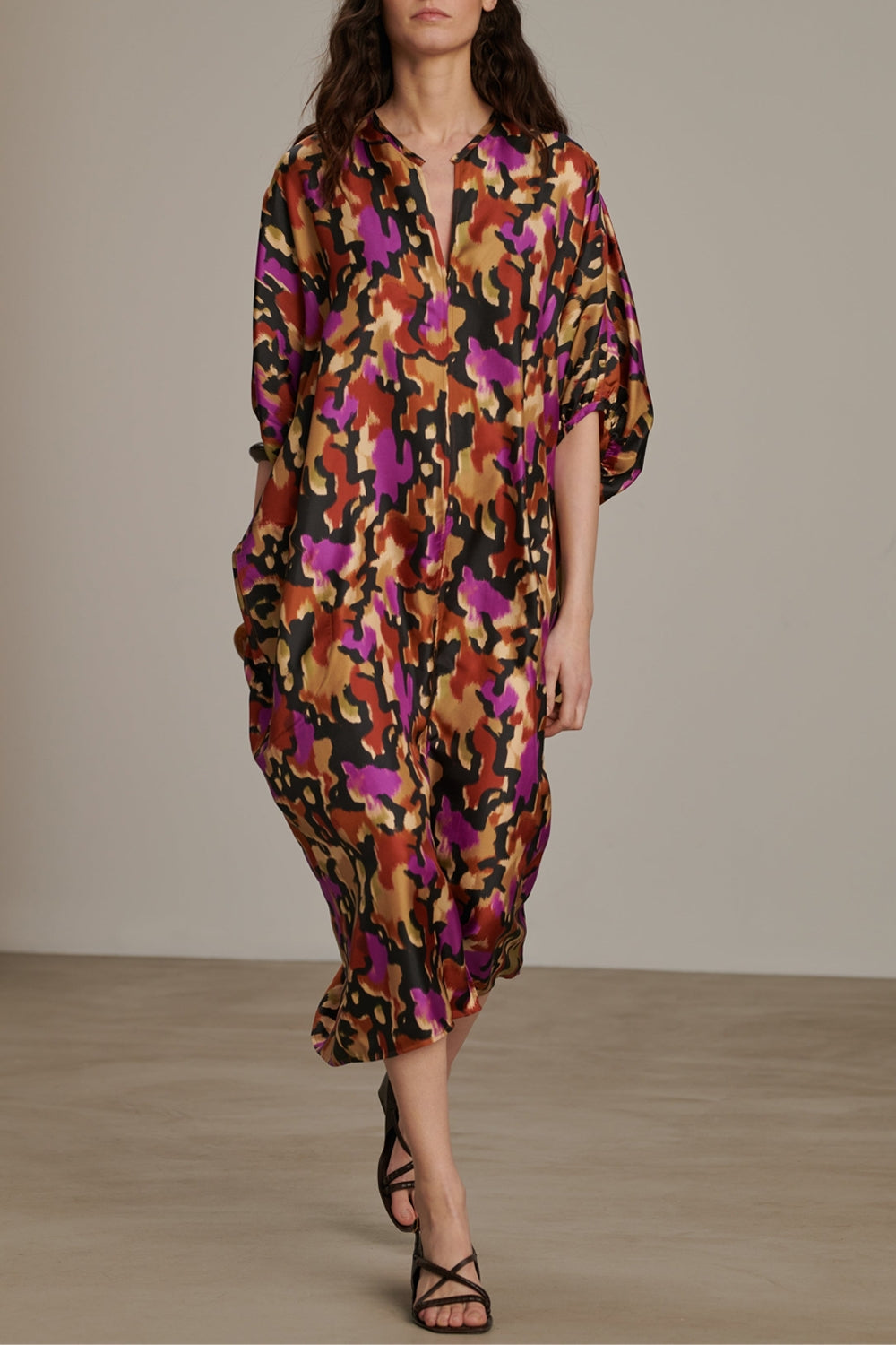 NOISETTE/FUCHSIA ROBE CHAINE & TRAME ALGER