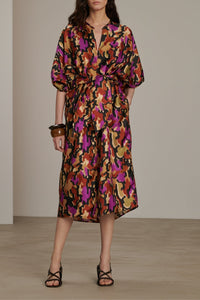 NOISETTE/FUCHSIA ROBE CHAINE & TRAME ALGER