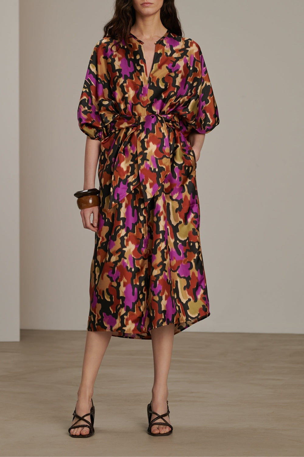NOISETTE/FUCHSIA ROBE CHAINE & TRAME ALGER