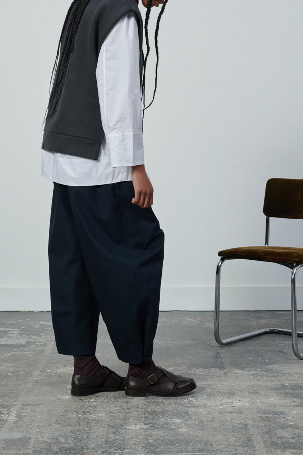 GRIS ANTHRACITE SWEAT WOODS
