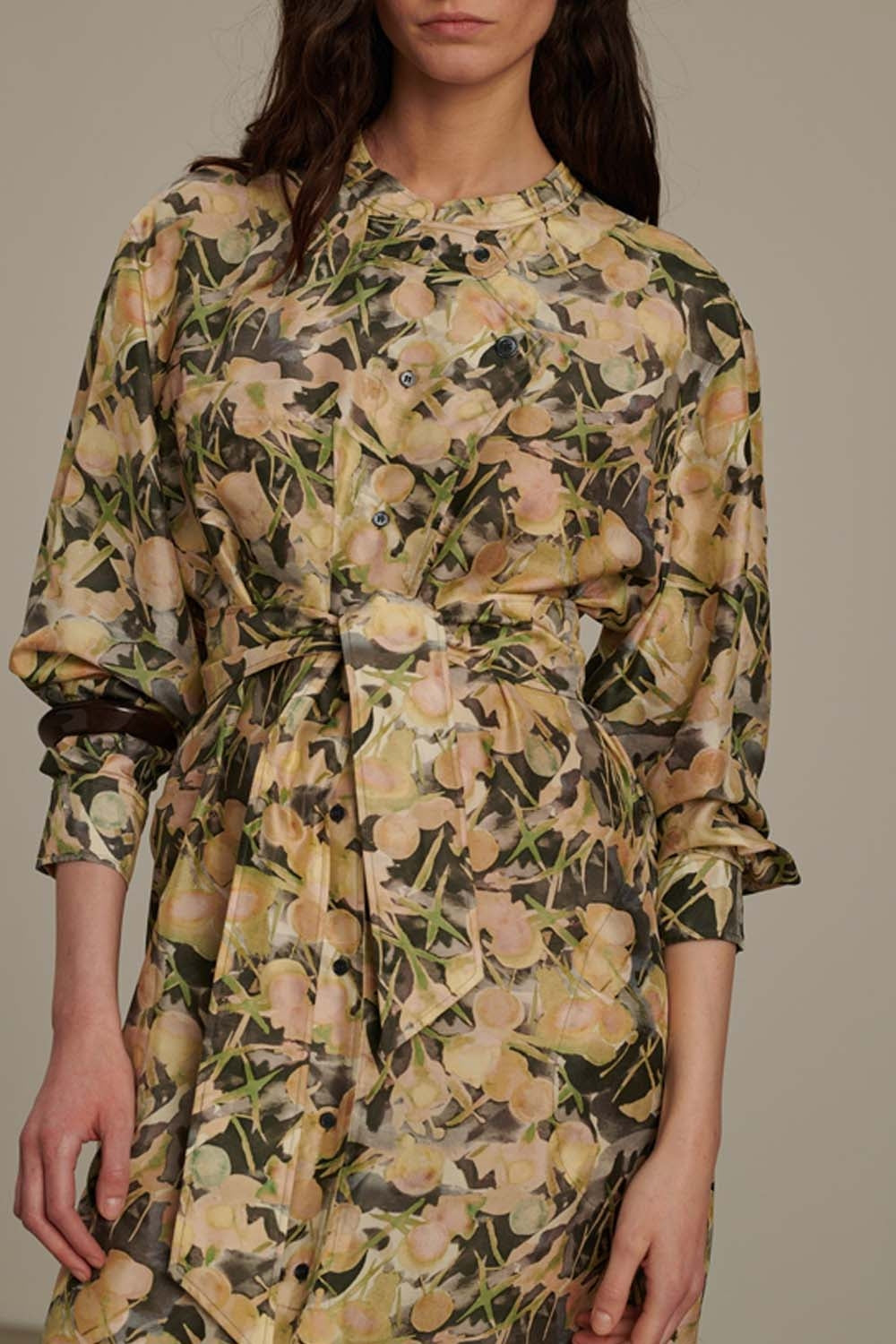 GRIS/VERT ROBE CHAINE & TRAME PHILOMENE