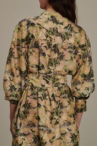 GRIS/VERT ROBE CHAINE & TRAME PHILOMENE