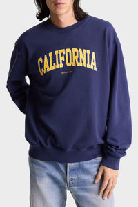 California printed sweatshirt - Navy