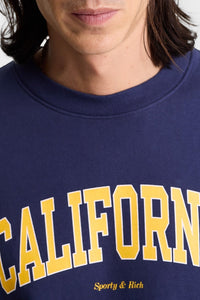 California printed sweatshirt - Navy