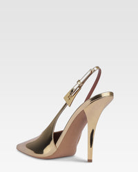 Gold Slingbacks - Gold