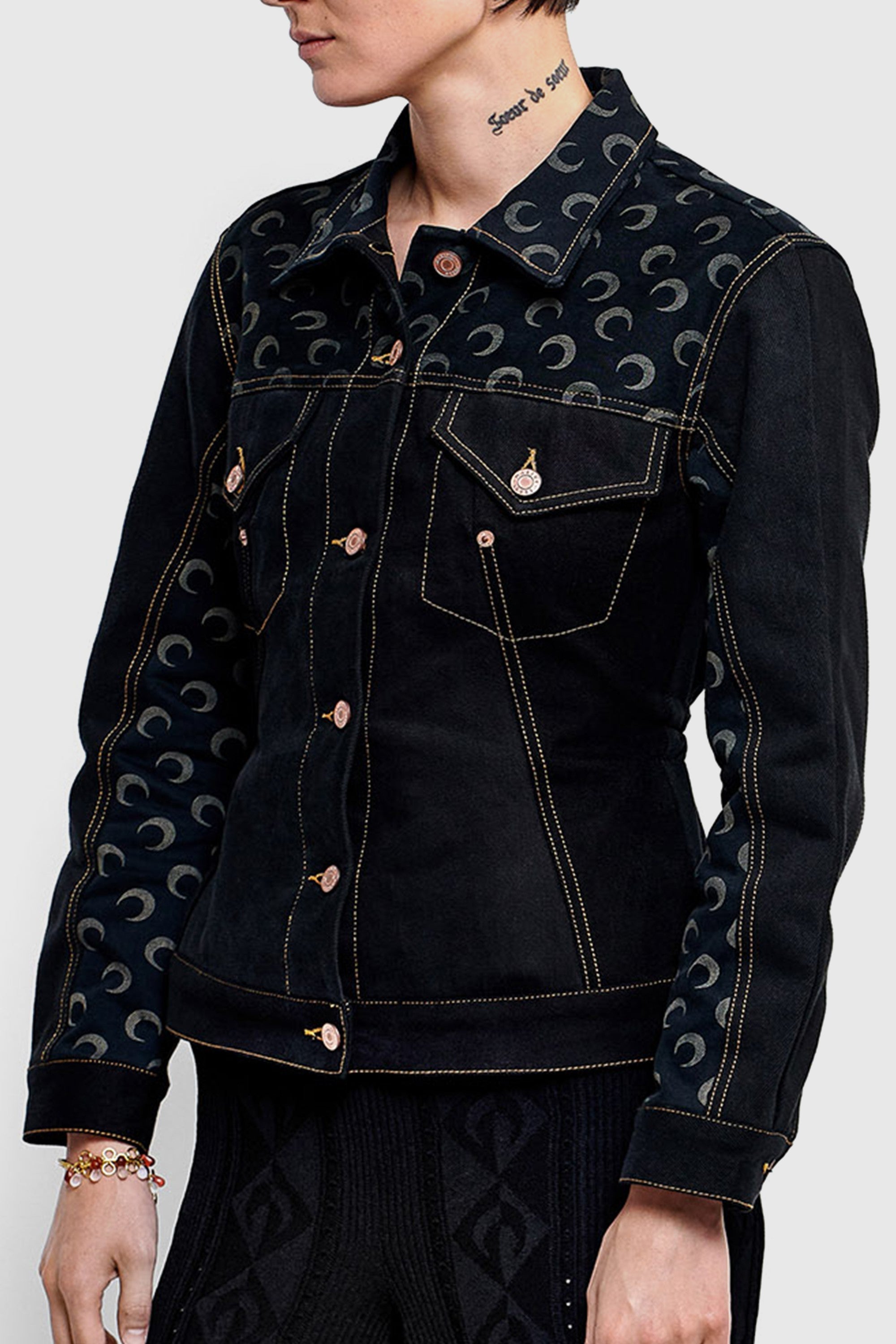 PRIX MARQUE : 320€_All Over Moon Black Veste - All Over Moon Black