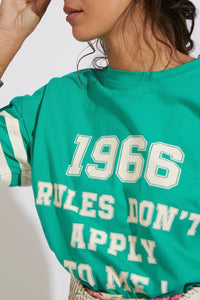T-shirt Rugby coupe oversize - Green