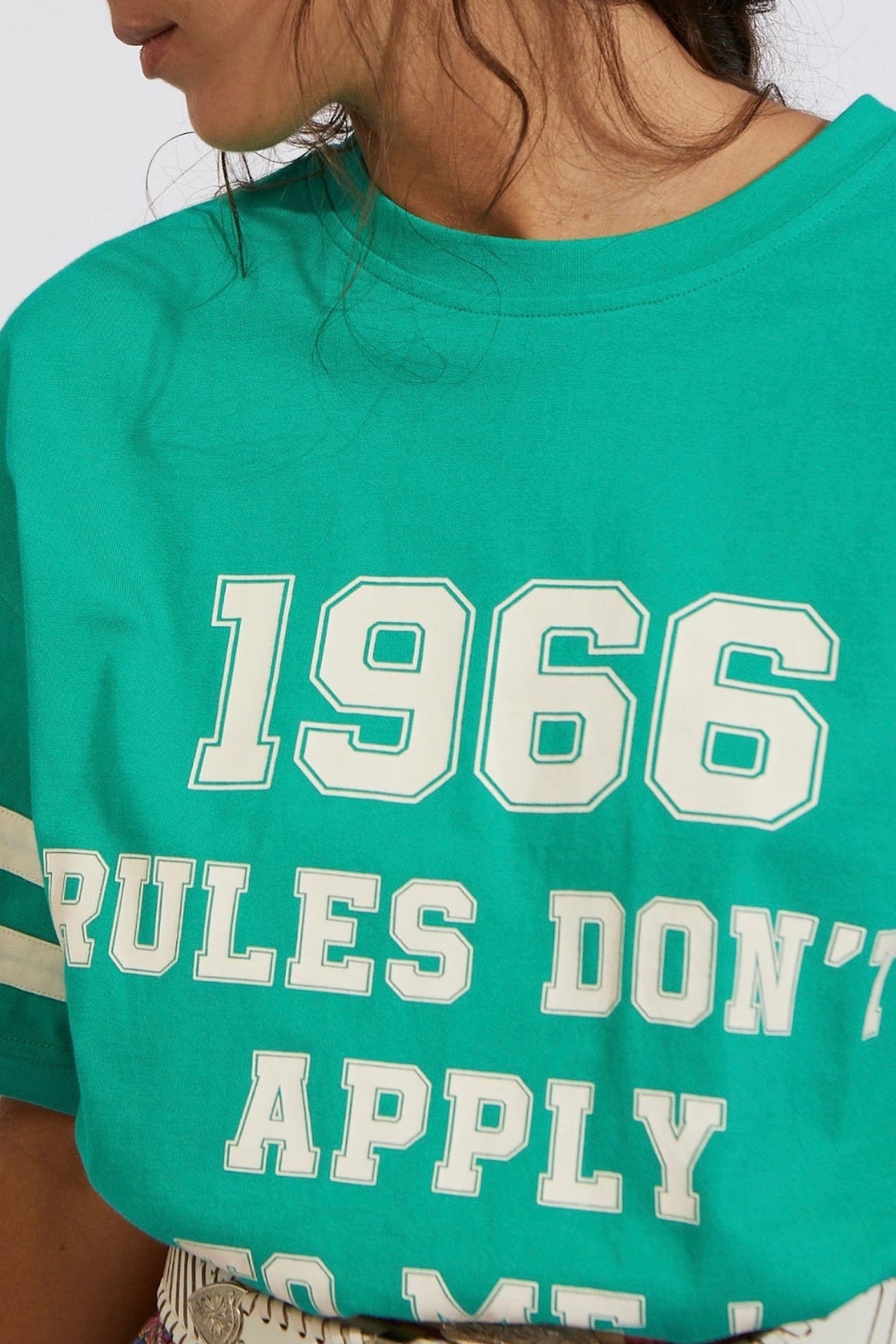 T-shirt Rugby coupe oversize - Green