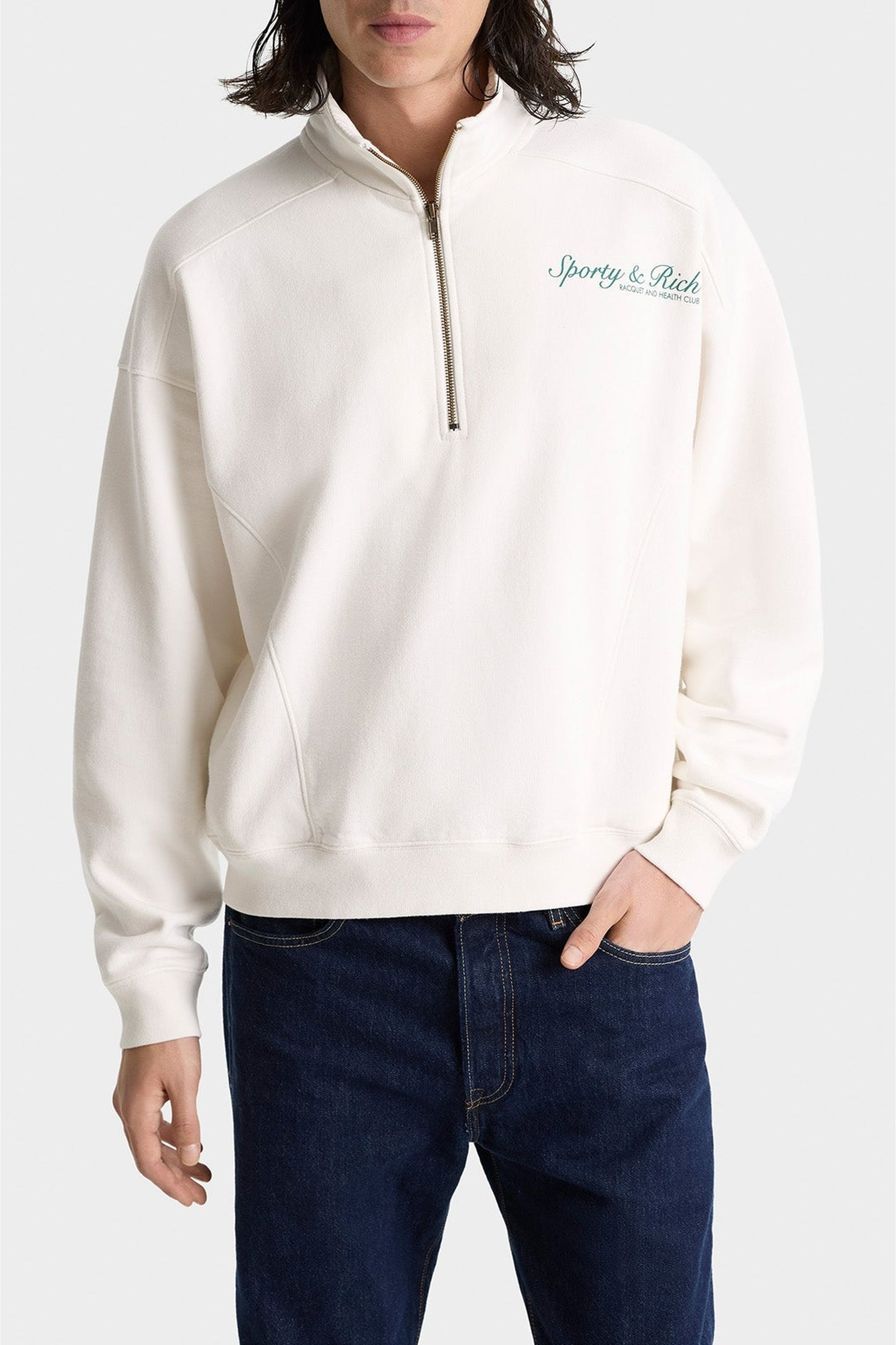 Sweatshirt à zip - White