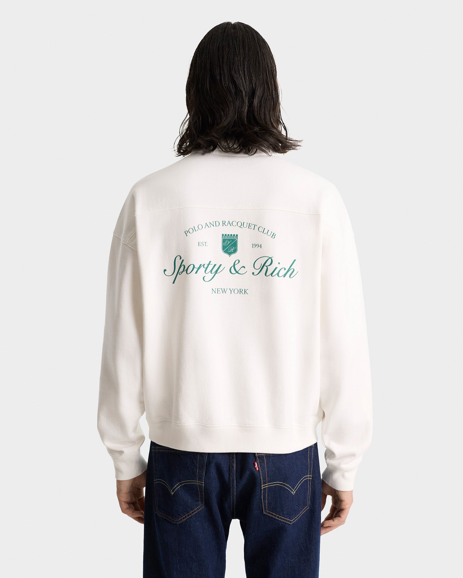 Sweatshirt à zip - White