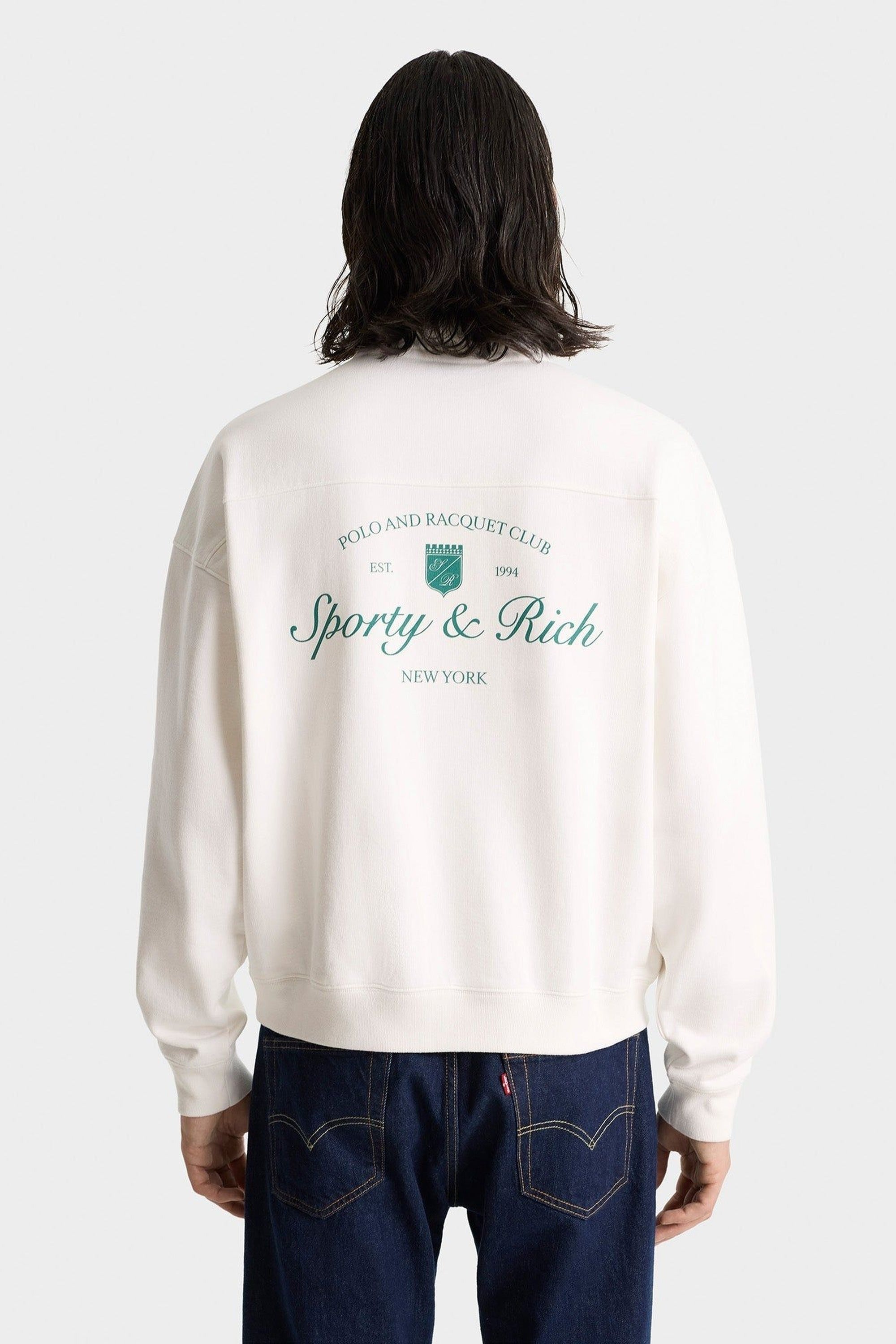 Sweatshirt à zip - White