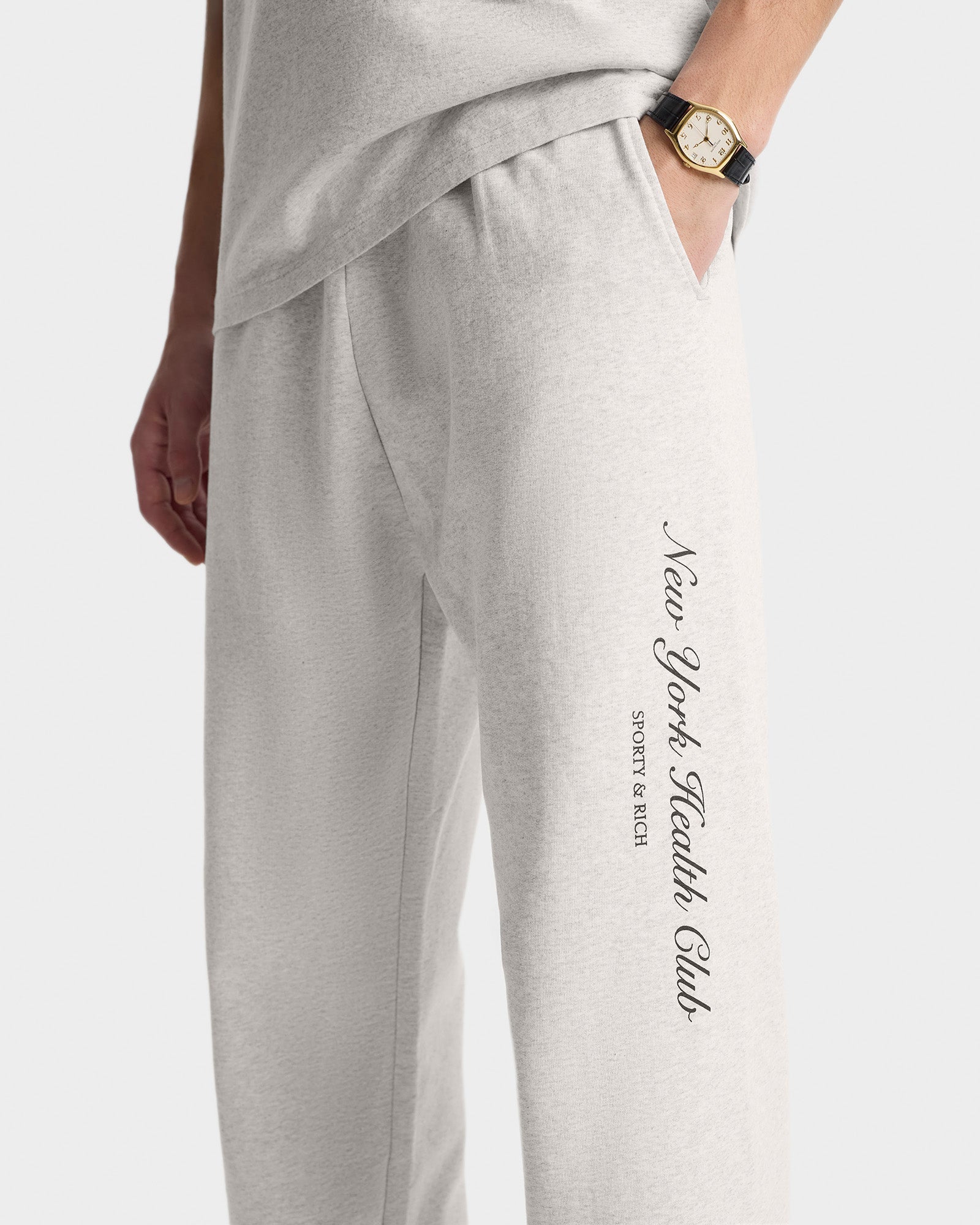 Pantalon de survêtement NY Health Club imprimé - Heather Gray