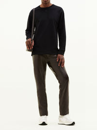 Réédition 5-pocket vinyl trousers - Chocolate