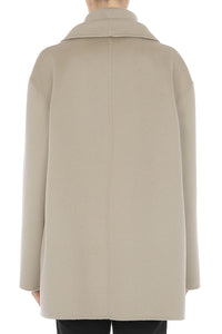 Manteau en laine à boutonnage simple - Grey