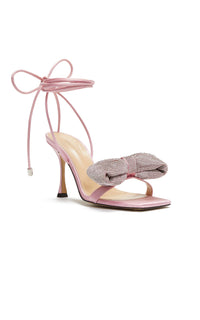Nicole 95 rhinestone heel sandals - Pink