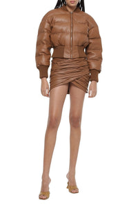 Doudoune en cuir - Brown