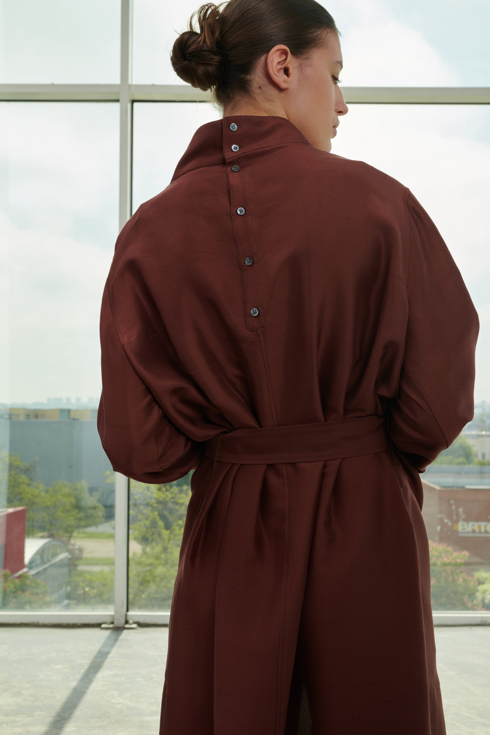 FRAMBOISE _ Robe Varina en soie - Framboise