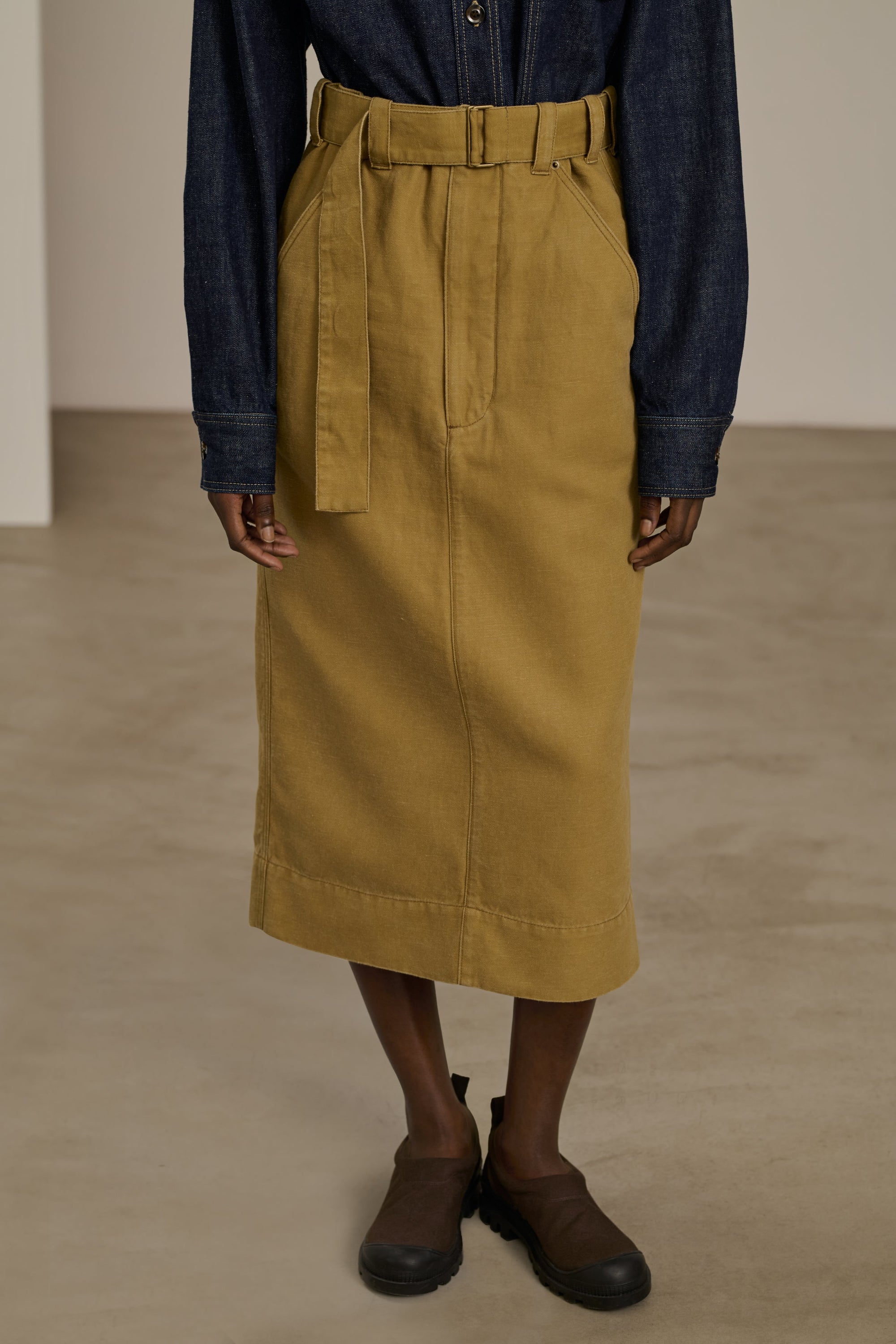 BEIGE JUPE CLARA