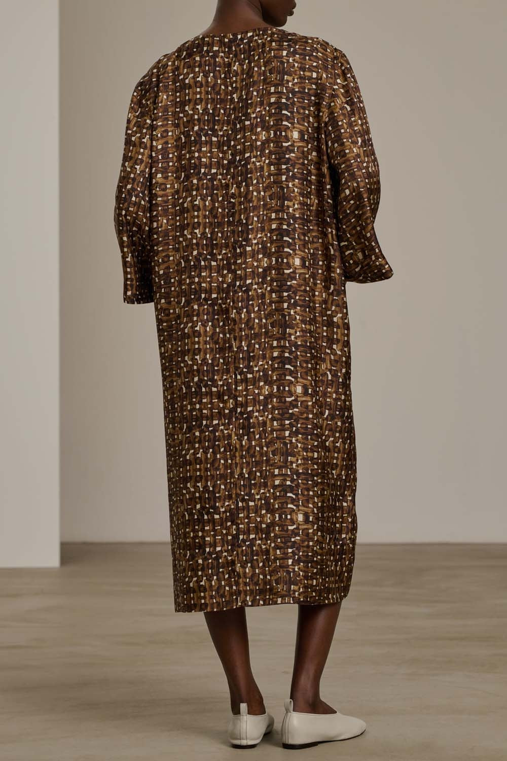 CHARBON/ECRU ROBE CHAINE & TRAME URUGUAY