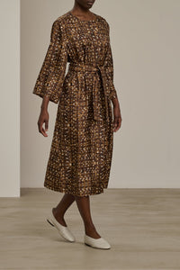 CHARBON/ECRU ROBE CHAINE & TRAME URUGUAY