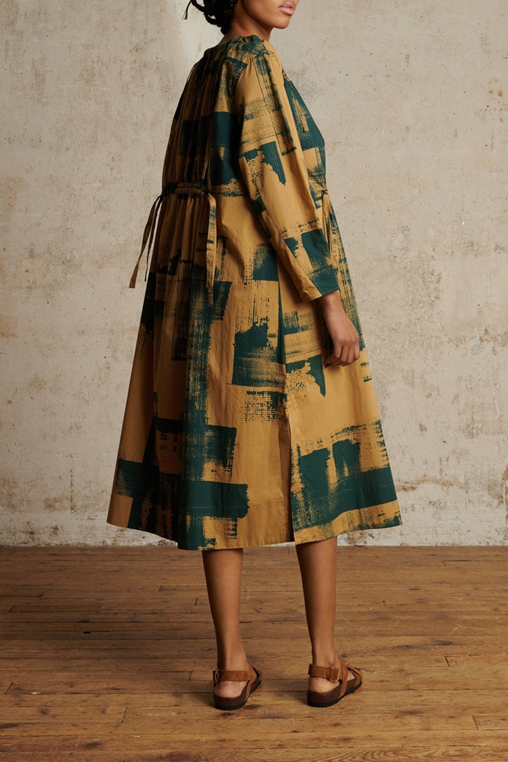 BEIGE/BLEU ROBE CHAINE & TRAME UYUNI