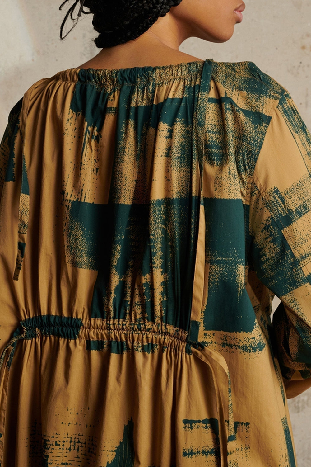 BEIGE/BLEU ROBE CHAINE & TRAME UYUNI