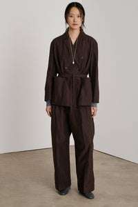 MARRON VESTE CASUAL DREW