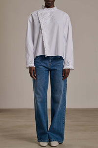 BLANC BLOUSE CLAUDIA
