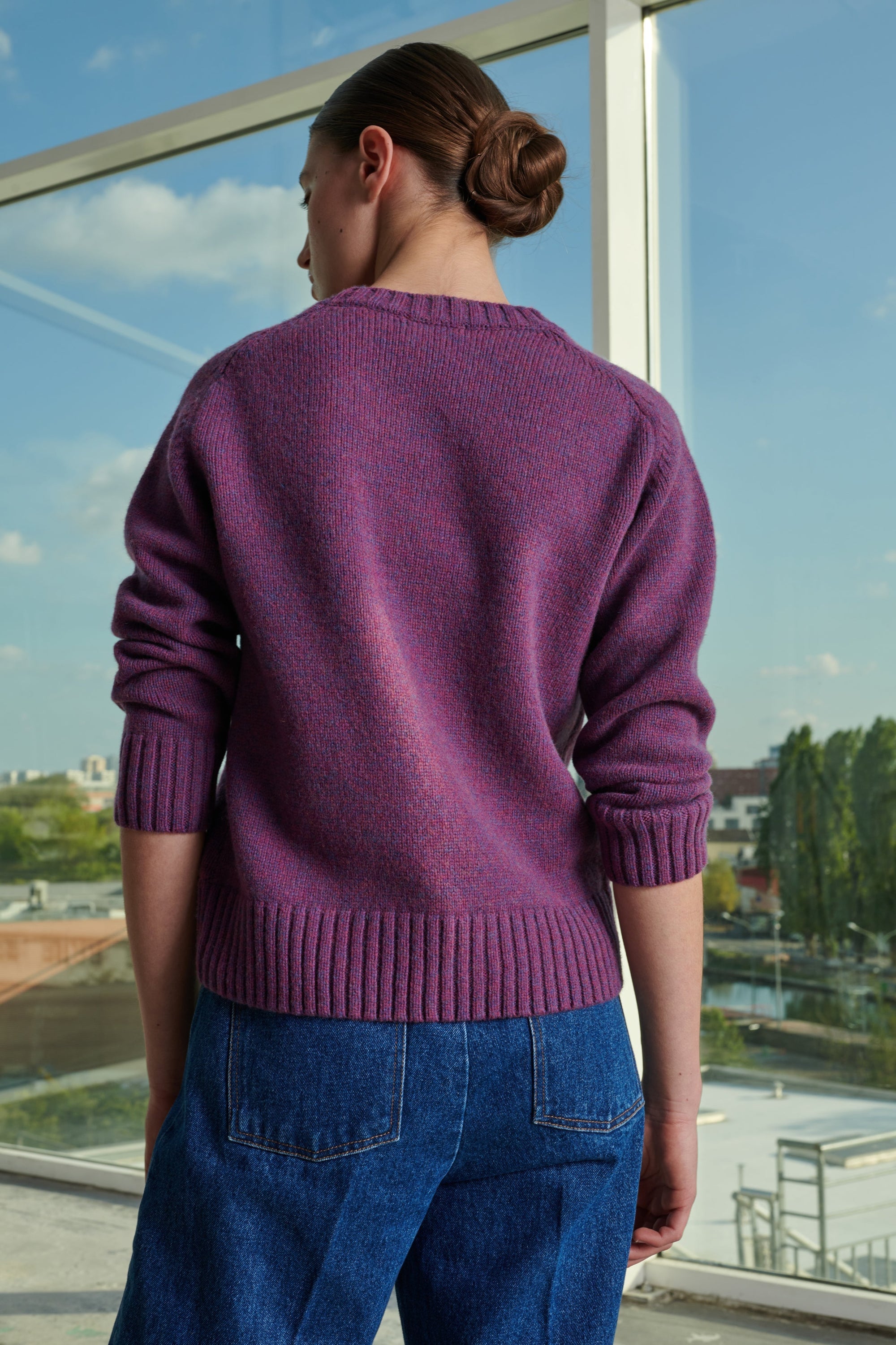 VIOLET _ Pull Envie en laine - Violet