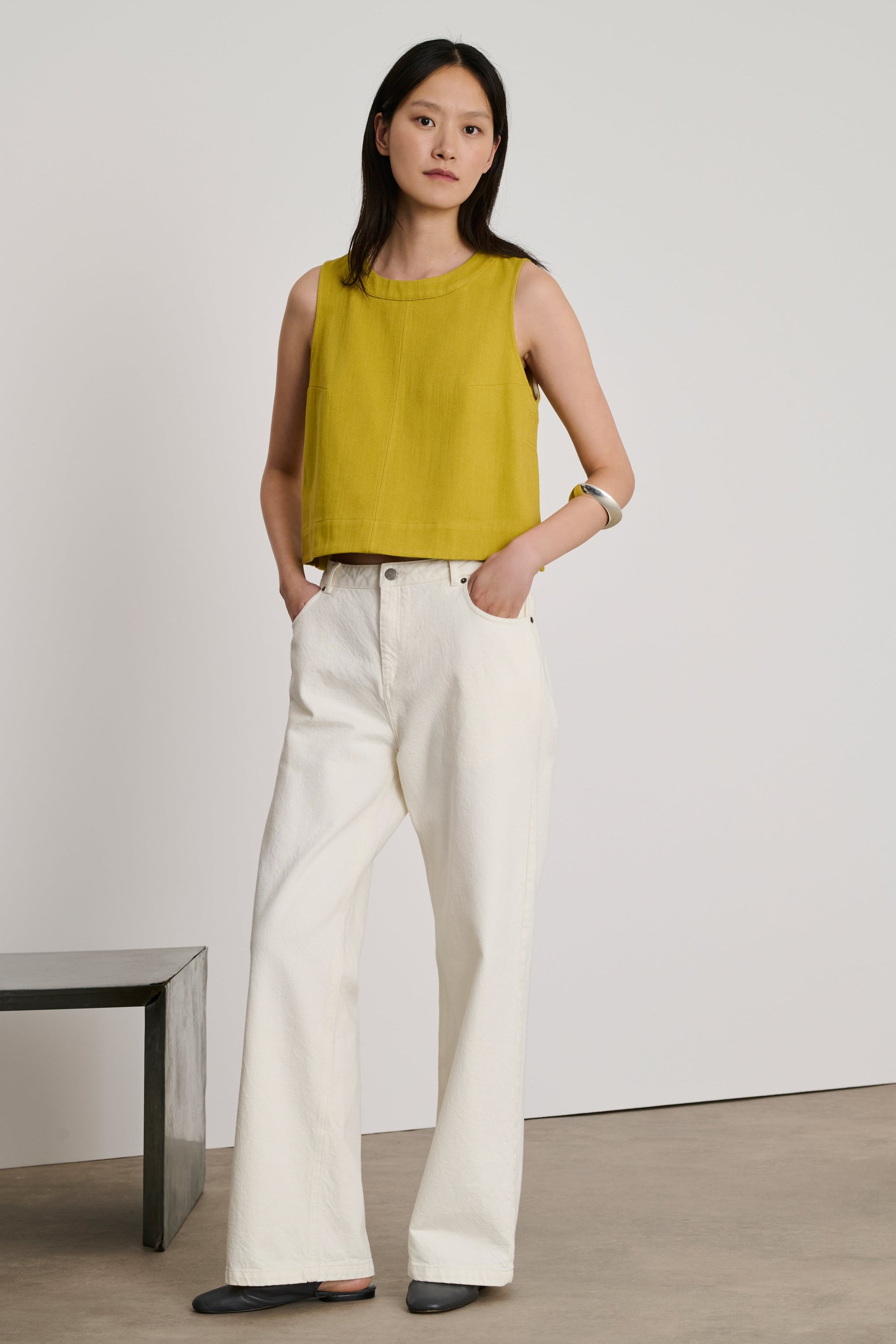 JAUNE DORE TOP PAMPA
