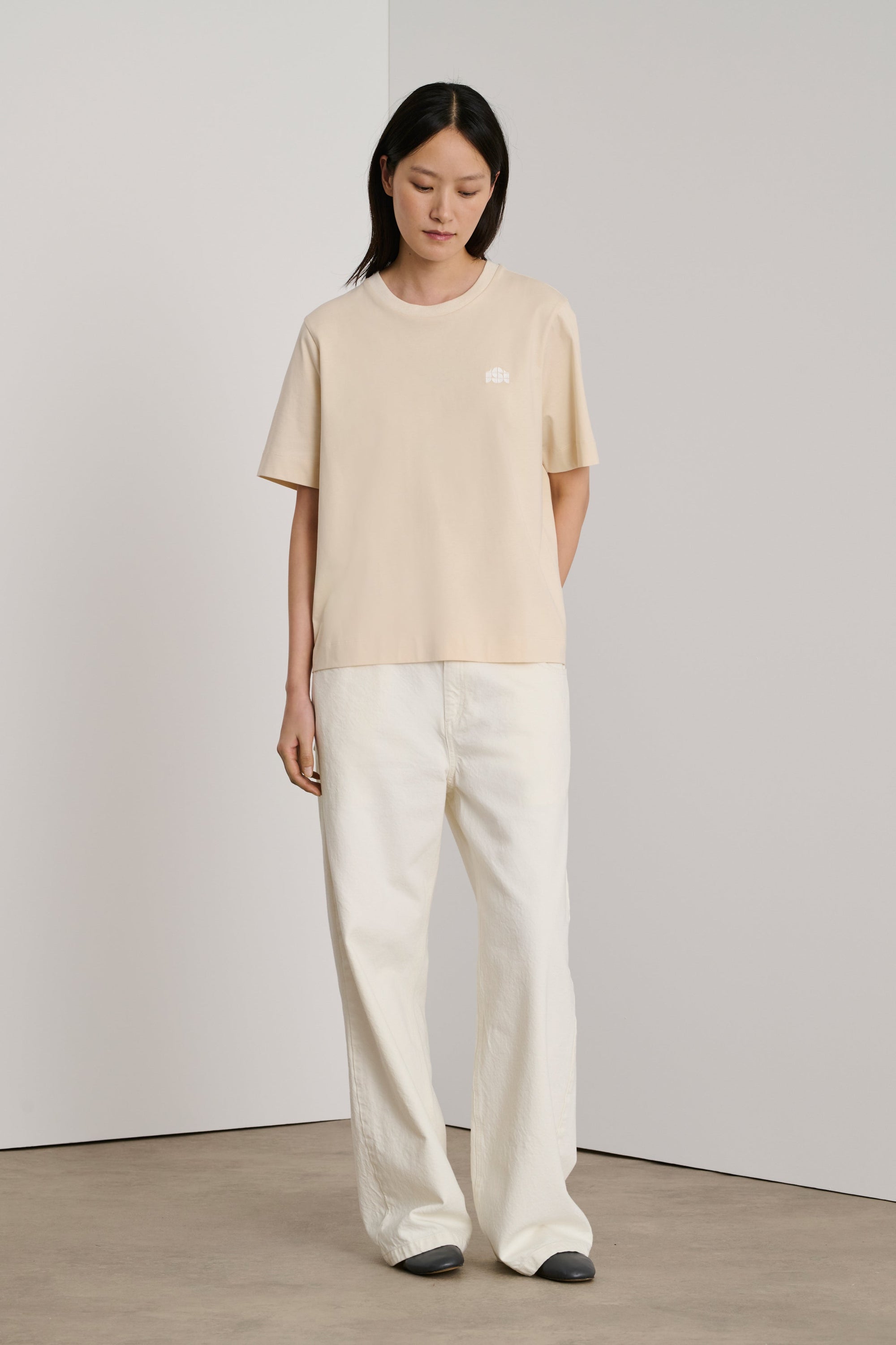 CREME TSHIRT MANCHES COURTES EILEEN
