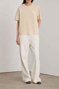 T-shirt Eileen à manches courtes en coton - Crème