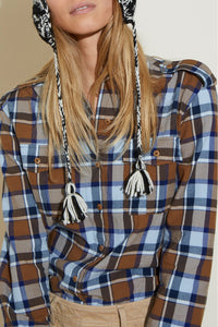 Blouse Caporal coupe droite - Blue